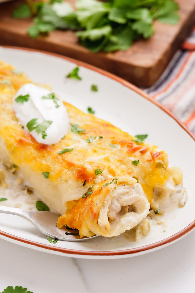 Sour Cream Chicken Enchiladas