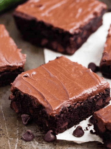 Double Chocolate Zucchini Brownies