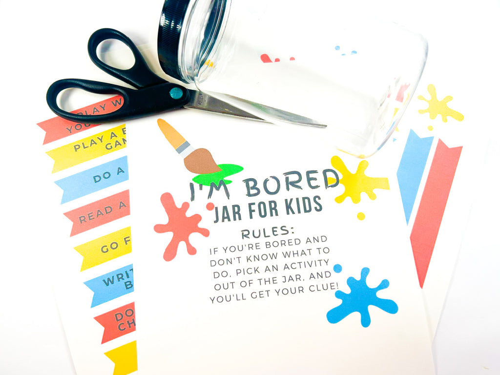 FREE “I’m Bored” Jar Printable Pack