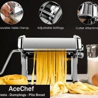 AceChef Steel Manual Pasta Maker