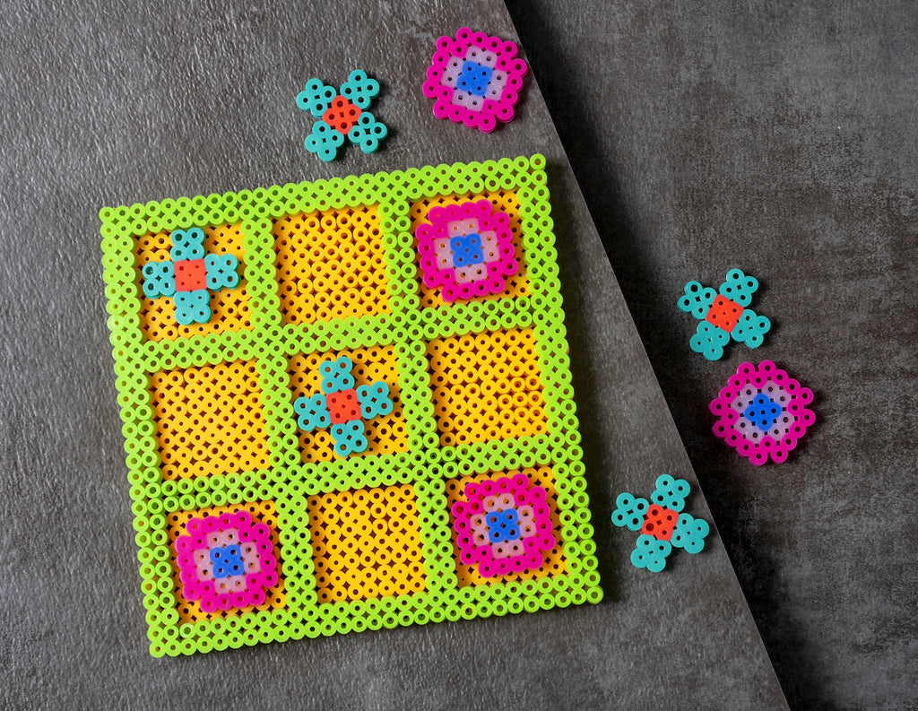 Perler Bead Tic Tac Toe Game