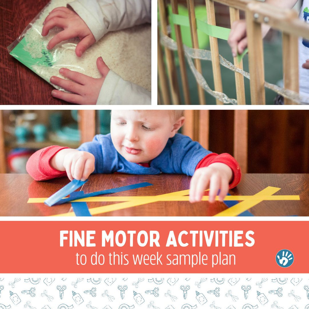 A Sample Weekly Plan of Fine Motor Activities
