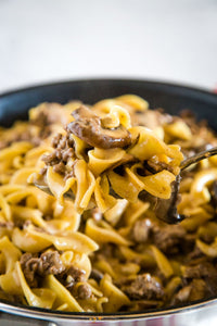 One Pot Beef Stroganoff