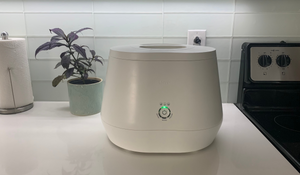 The Lomi countertop composter makes recycling food scraps as easy as loading the dishwasher