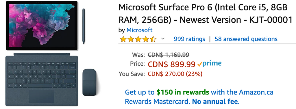 Amazon Canada Deals: Save 23% on Microsoft Surface Pro 6 + 35% on LeapBuilders Soar & Zoom Vehicles + 33% on Original Detangler Disney Princess Collection + More Offers
