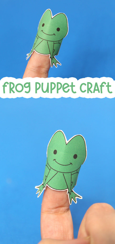 Frog Finger Puppet Template