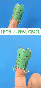 Frog Finger Puppet Template
