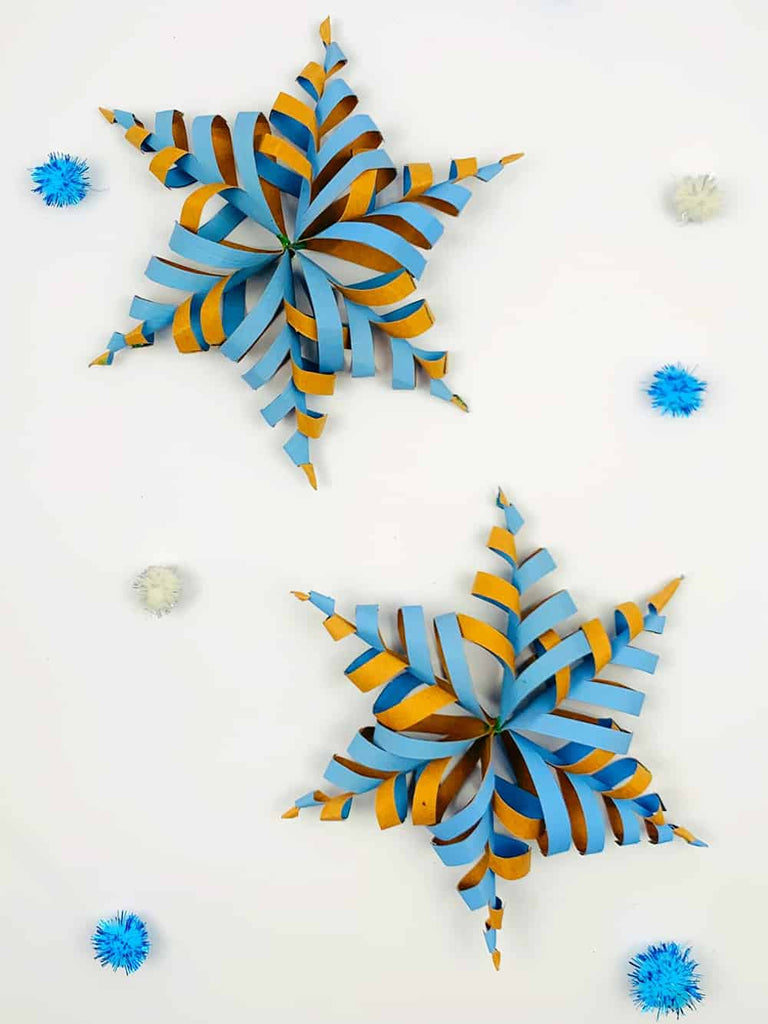 Paper Roll Snowflake Craft – Lovely DIY Snowflakes