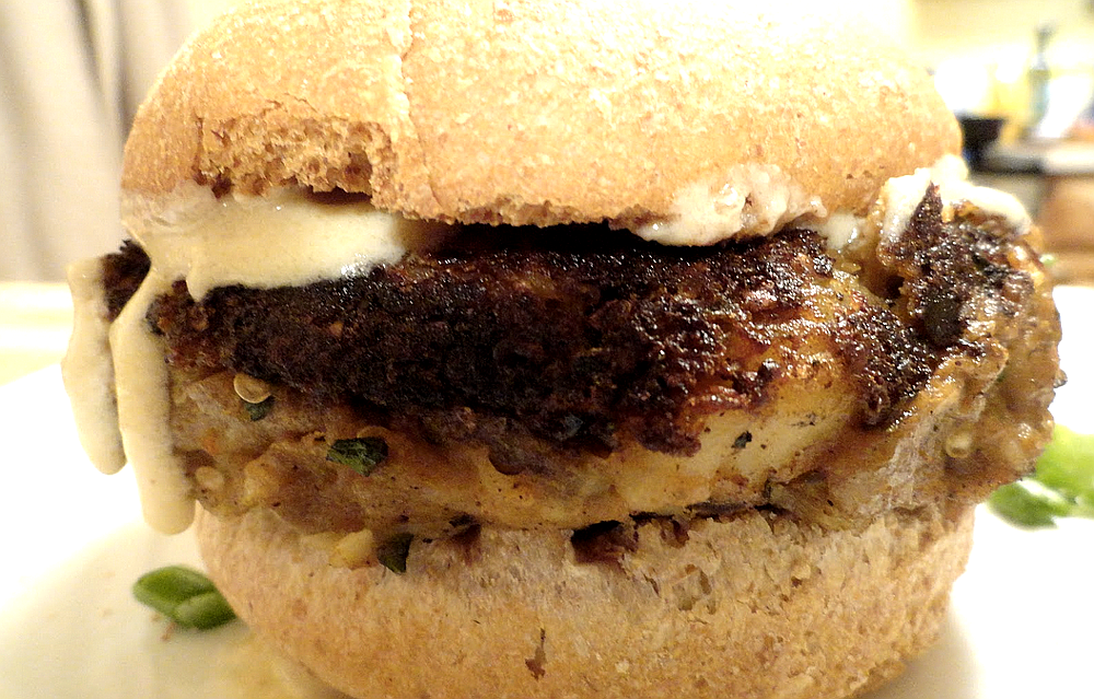 Moussaka Burger with Bechamel Cheese Sauce