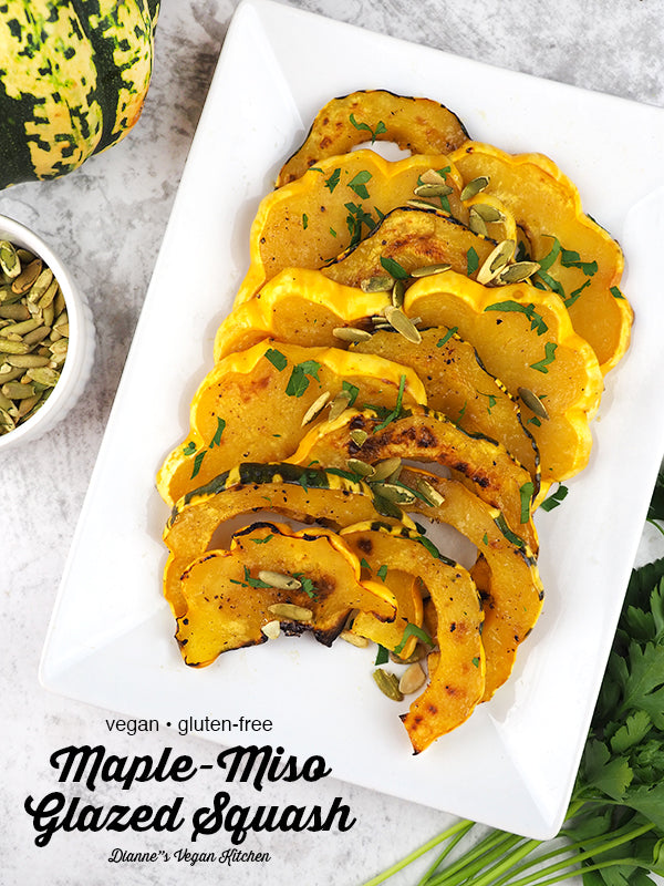 Maple-Miso Glazed Squash