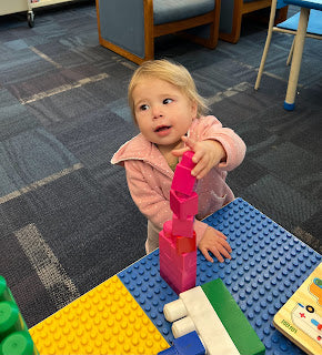 ...at the library...