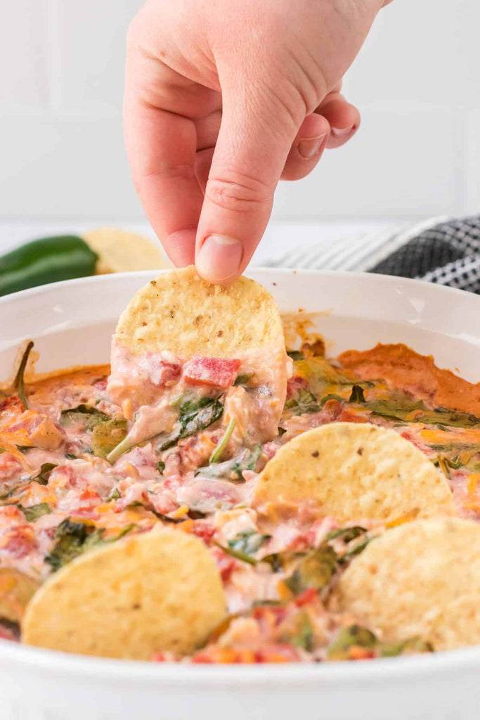 All-Natural Spinach Queso Dip