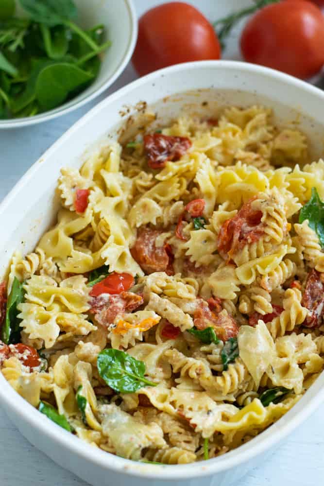 Baked Goat Cheese Pasta