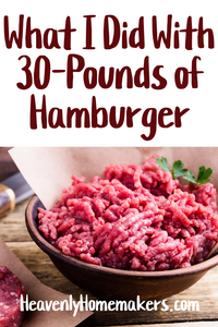 What I Did With 30-Pounds of Hamburger