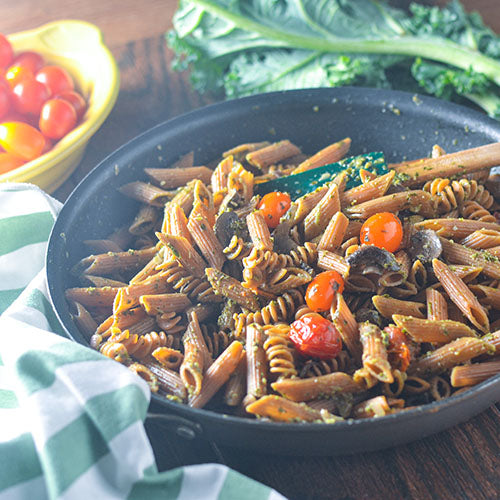 GF Mushroom Pesto Pasta