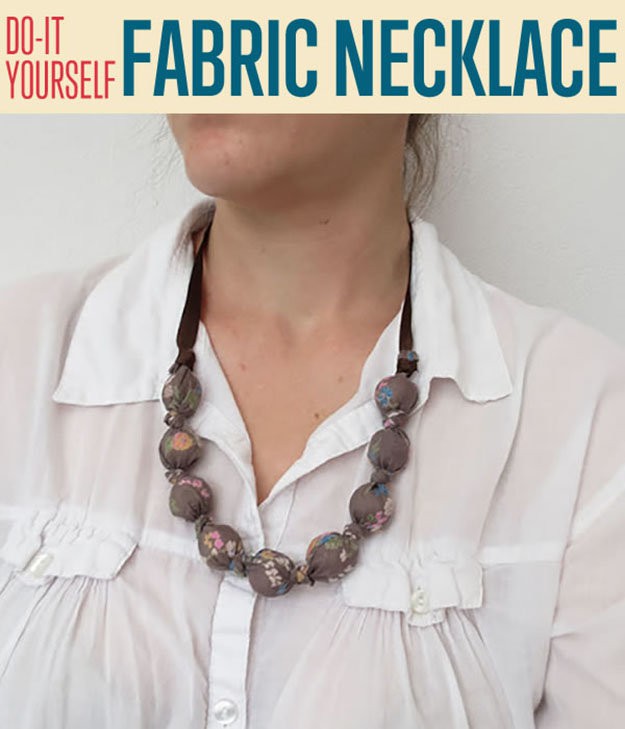 Fabric Necklace | How to Make a Necklace