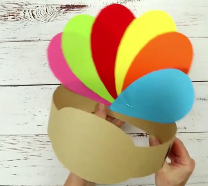 Easy DIY Paper Thanksgiving Turkey Hat Tutorial