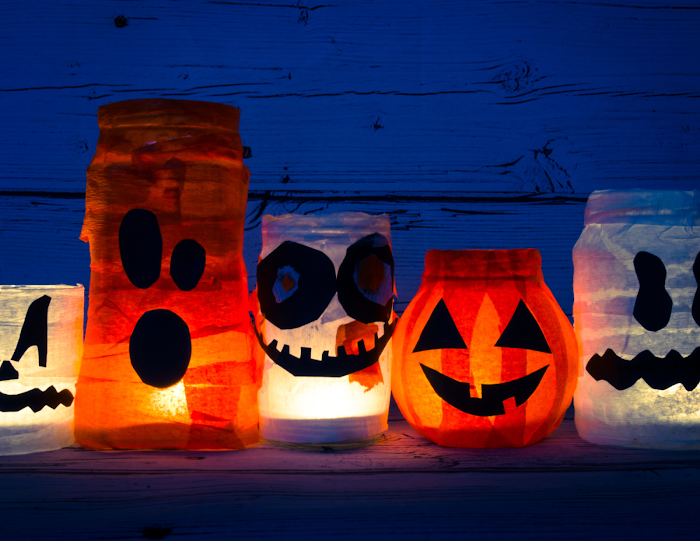 Mason Jar Halloween Lanterns