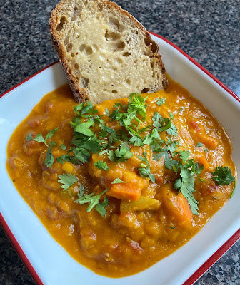 Lentil Tacos, Red Curry, and Muhammara Snax
