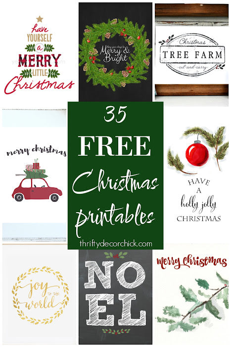 35 FREE Christmas Printables to Deck Your Halls