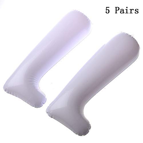 wonuu 5 Pair 12 Inch Inflatable Boots Holder Stretcher Shoe Trees PVC Plastic Long Shoes Support Shaper Long Boots Stand Shaper Rack
