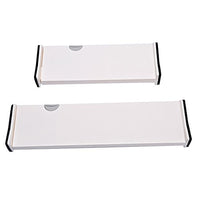 Cozyhouse Adjustable Plastic Drawer Dividers Organizer Dresser Divider Kitchen Bathroom Bedroom Drawer Divider for Clothes Underwear Utensils Toiletries Set of 2PCS (1 Small & 1 Large)