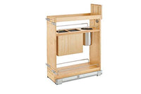 Rev-A-Shelf - 448KB-BCSC-8C - 8 in. Pull-Out Wood Base Cabinet Organizer with Knife Block and Soft-Close Slides