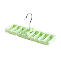 Braceus Closet Storage Rack Tie Belt Scarf Organizer Space Saver Rotating Hanger Holder (Green)