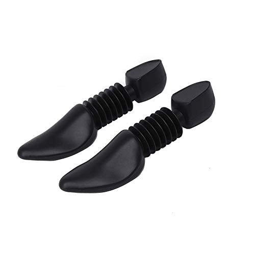 1 Pair Black 9.25" Small Size Professional Adjustsable Length Plastic Shoe Stretcher Automatic Expansion Shoes Boots Shaper Support Durable Portable Shoe Mold Holder Trees for Men and Women