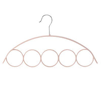 Sacow Belt Tie Hanger, Shawl Scarf Hanger Belt Tie 5 Ring Holes Rack Organizer Holder Hook Display Hanger (B)