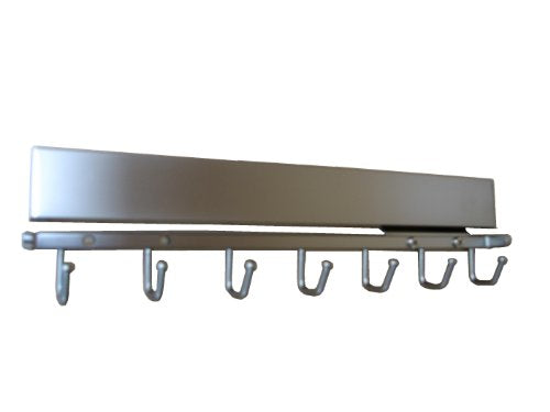 Deluxe Sliding Belt Rack - Brushed Chrome - 14 Inch