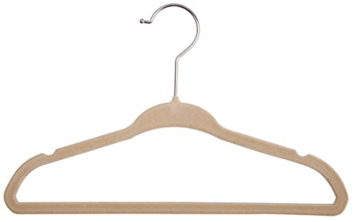 Delta Children 50 Piece Velvet Infant and Toddler Hangers, Beige