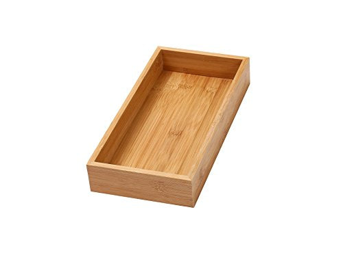 YBM Home Kitchen Drawer Organizer Storage Box Made of Bamboo, 6x15x2 Inch 478