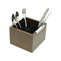 Woodart Wooden Cutlery Holder- Cutlery Organizer, Flatware dividers, Kitchen Organizer (Regular, Light Brown)