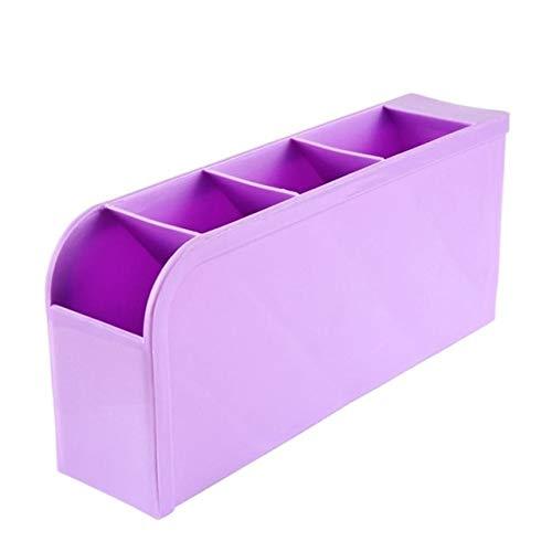 Plastic Organizer Storage Box For Tie Bra Socks Drawer Cosmetic Organizers Storage Plastic Box - Purple