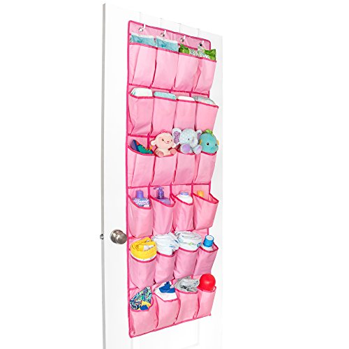 Unjumbly Shoe Storage for Women, Men and Children, Ideal Baby Room Organizer, 4 Colors Available - Complete with 4 Strong and Durable Over Door Hooks
