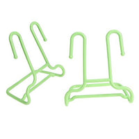 Whitelotous 2pcs Multi-functional Plastic Shoes Dryer Rack Shoe Hangers Hanging Hook Shelf Holder Home Organizer(Green)