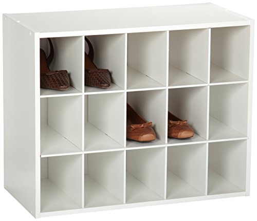 ClosetMaid 8983 Stackable 15-Unit Organizer, White