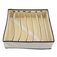 Aramox Portable Storage Box, Underwear Divider Closet Organizer Storage Boxes for Bra Underwear Sock Container (7 Grids)