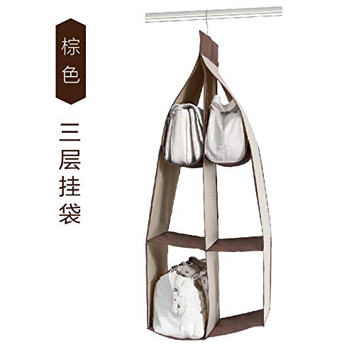 YIYI GUO 6 Pocket Handbag Organizer Handbag Anti-dust Cover Hanging Closet Bags Organizer Purse Holder Collection Shoes Save Space