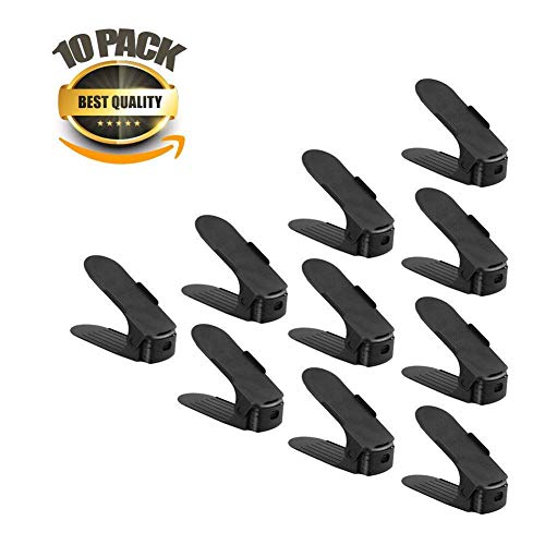 Double Shoe Rack Adjustable Slipper Organizer Shoes Display Shoe Holder Storage Stand Space Saver Home Organize Tool 10Pcs/Set