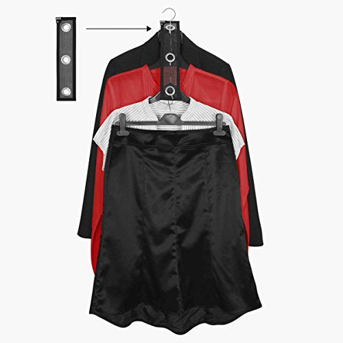 Utrax Crowd Closet Control Hanger Hook Extension Black Mesh Strip Set of 3