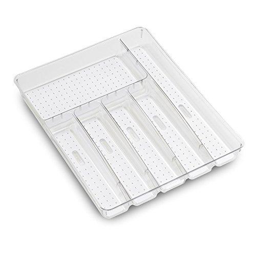 Madesmart Silverware Tray, Large, White