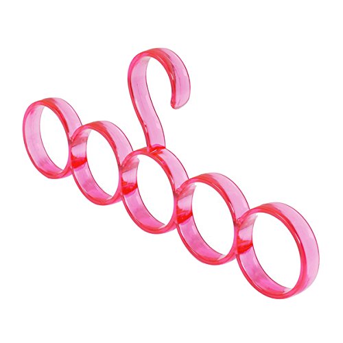 Evaliana Scarves Neck Ties Belts Shawls Hanger Holder 5 Loops Storage Organizer Rack