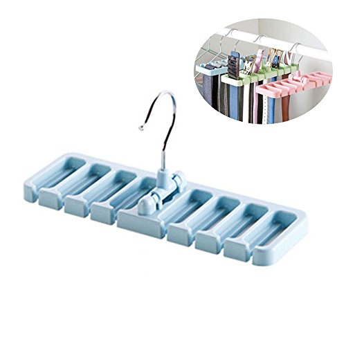 KOBWA Tie and Belt Rack Hanger Home Multipurpose Closet Tie Organizer Holds Up to 8 Ties and Belts