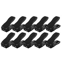 Cocoarm Shoe Slots Organizer Double Layer Adjustable Shoes Rack Space Saver Saver Plastic Shoe Storage Holder, No Assembly Required, 10 Piece Set(10 pcs-Black)