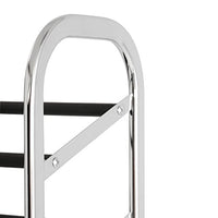 Sandusky Lee CSR361560 50 Pair Rolling Shoe Rack, Chrome
