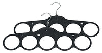 Closet Organizers Set of 2 - Hanger Style Accessory Holder, Keeps Ties, Scarves, Belts & Accessories Neat and Wrinkle Free!