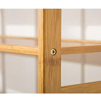 XQY Household Wooden Shoe Rack, Shoe Cabinet, 3Tier Natural Bamboo Storage Holder Organizer?Simple Home Door Shoe Rack