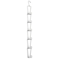 Top mdesign metal wire over the closet rod hanging storage organizer hanger for storing and organizing purses backpacks satchels crossovers handbags 6 hooks 6 pack gray